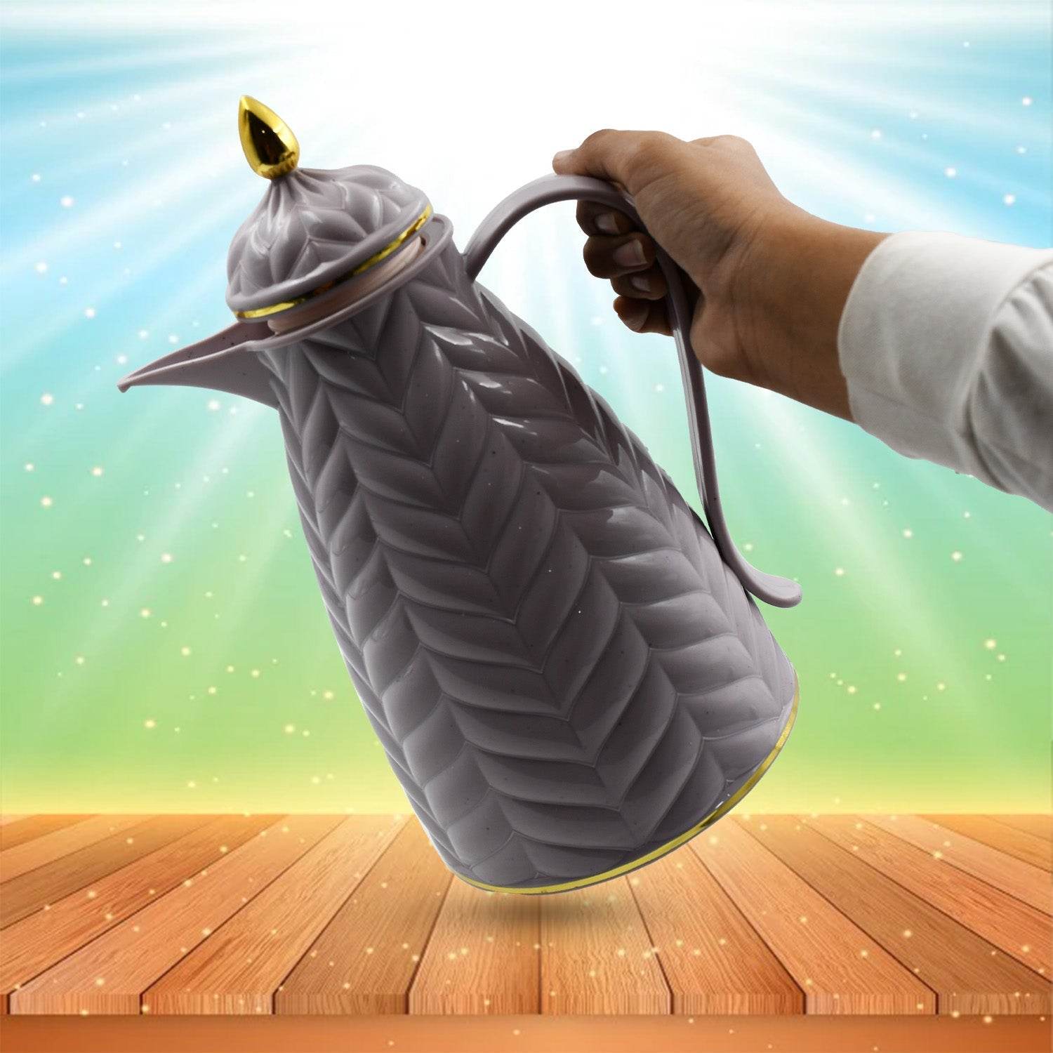 Insulated Tea Kettle Hot and Cold Premium Tea Kettle 1Ltr Kettle | Easy to Carry | Leak Proof | Tea Jug | Coffee Jug | Water Jug | Hot Beverages - infinityexculsivestore.com