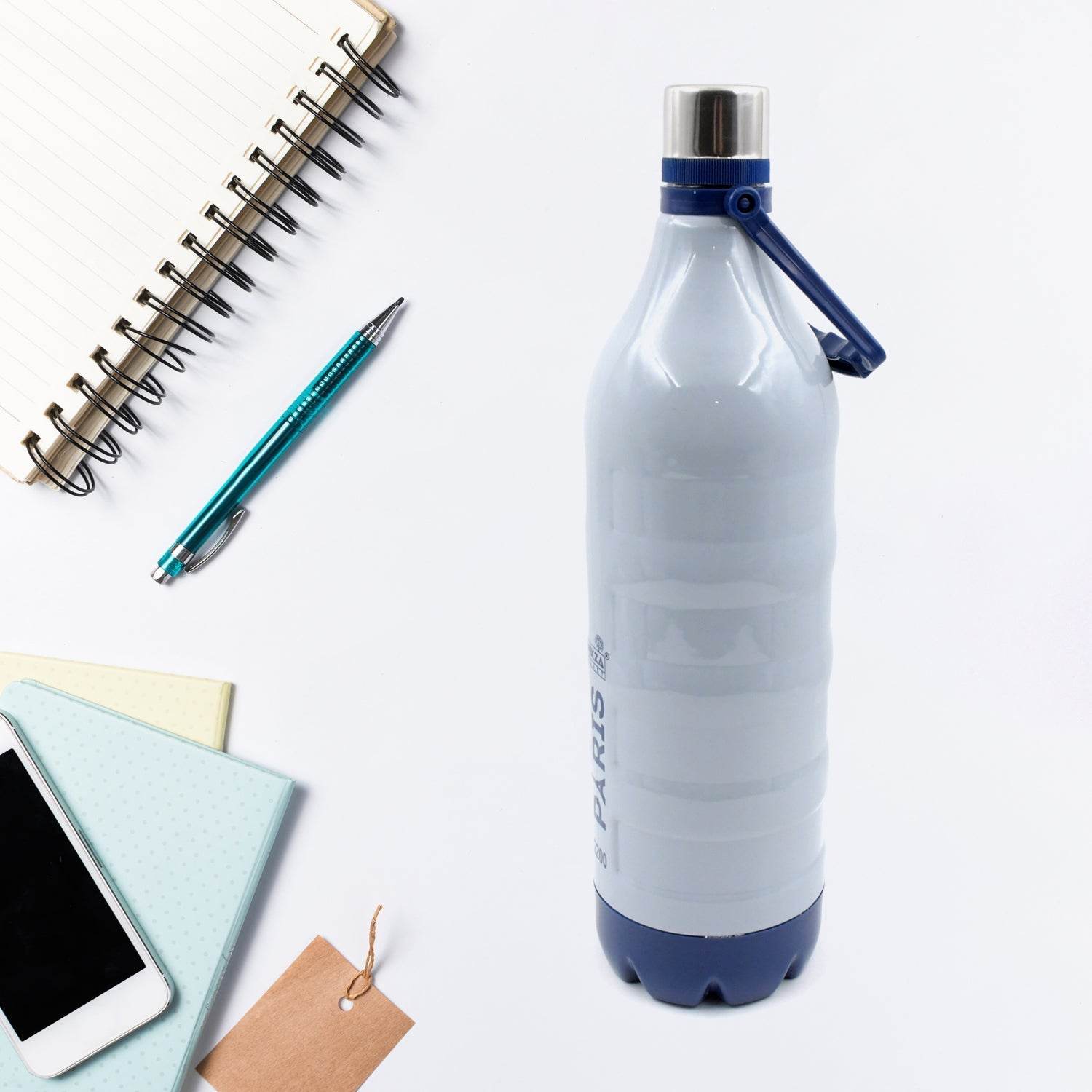 Insulated Water Bottle (2200ml): Leakproof, BPA-Free, Handle & Strap (Sports) - infinityexculsivestore.com