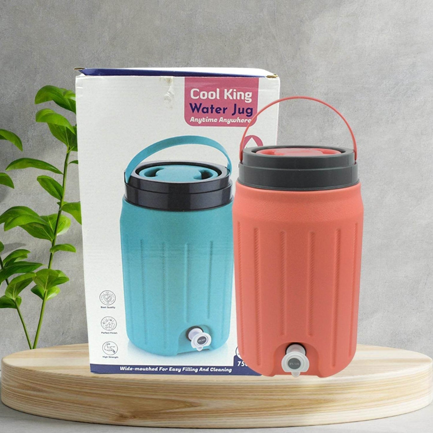 Insulated Water Jug with Tap (12000ml): Leakproof, Travel Cooler - infinityexculsivestore.com