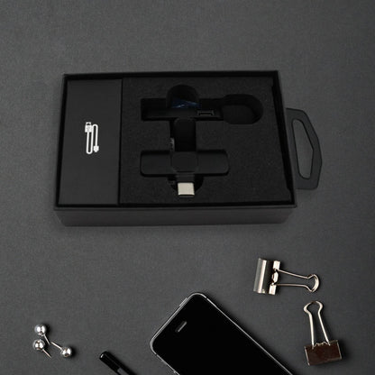 Intelligent Noise Cancelling Live Streaming Clip on Microphone for Type-C & for iPhone with Charging Mini Wireless Lapel Collar Microphone - infinityexculsivestore.com