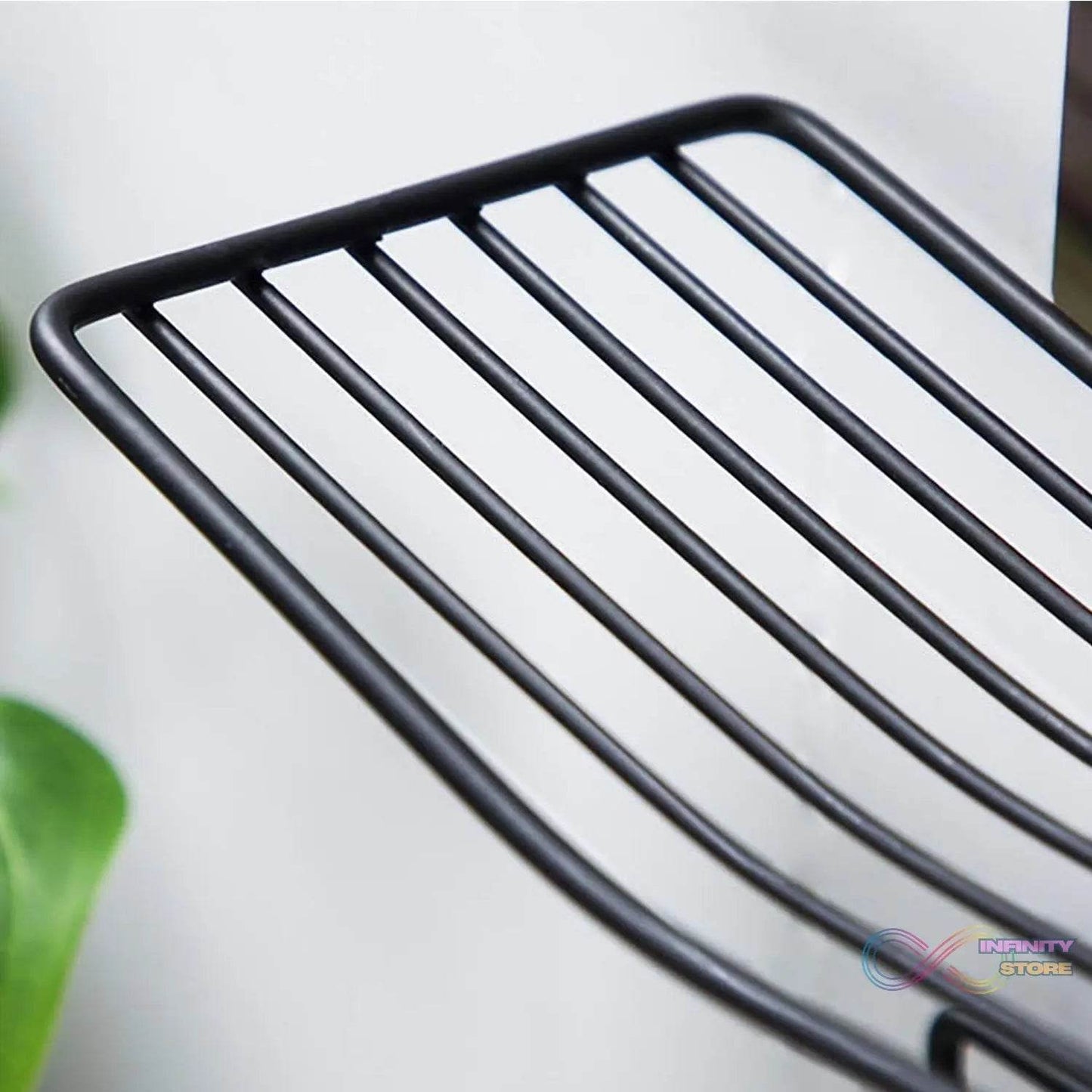 Iron Black Coated Self Adhesive Wall Mounted Tissue / Toilet Paper Holder - infinityexculsivestore.com