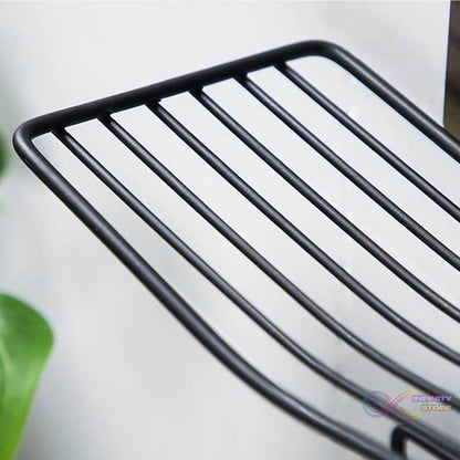 Iron Black Coated Self Adhesive Wall Mounted Tissue / Toilet Paper Holder - infinityexculsivestore.com