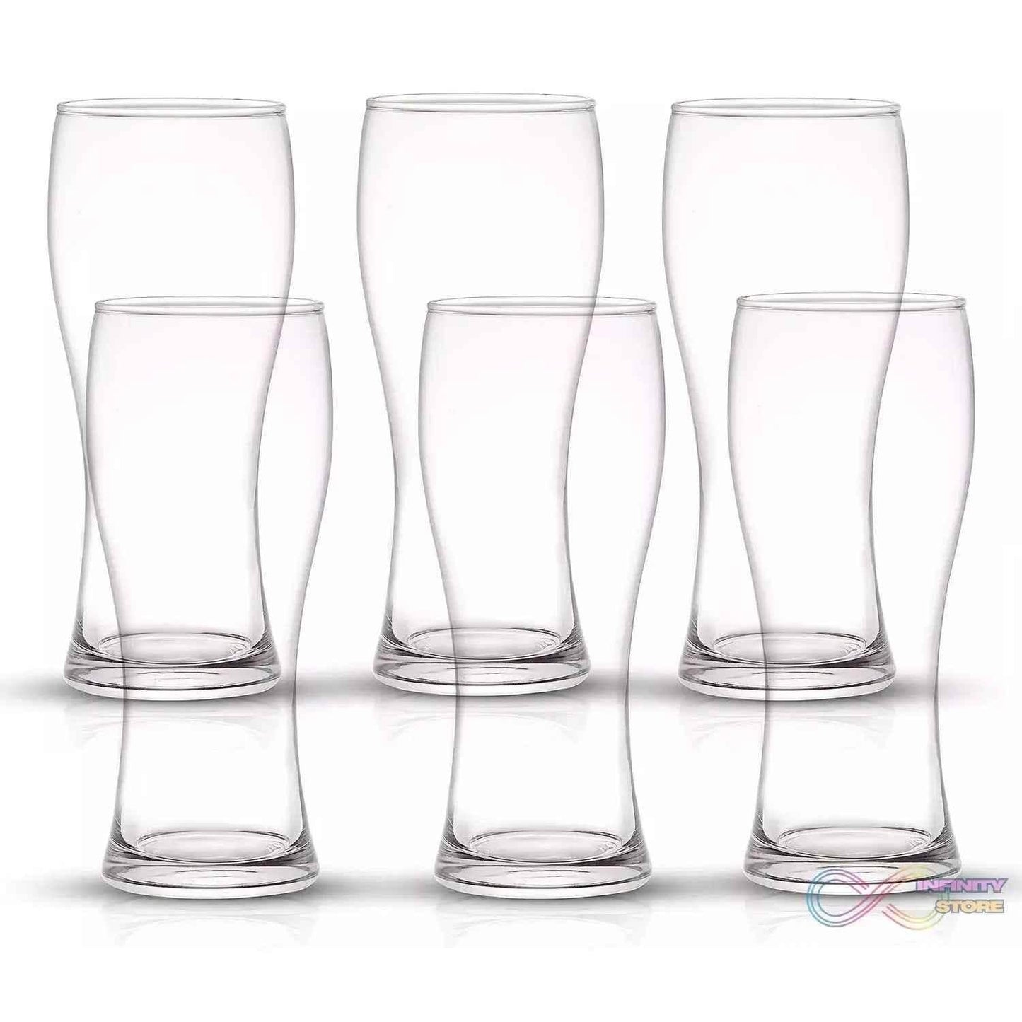 Juice water Glass Tumbler Pure Glass (6 Pcs Set) - infinityexculsivestore.com