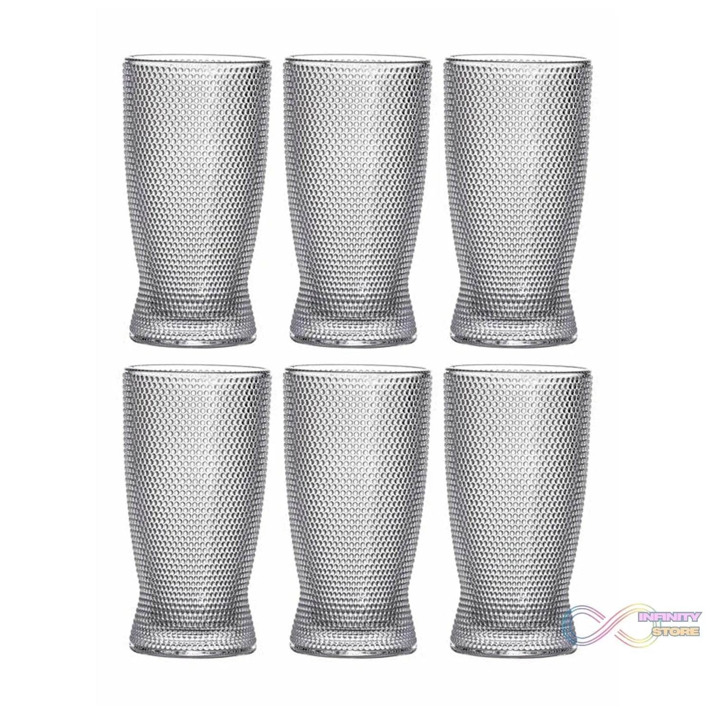 Juice water Glass Tumbler (Set of 6pcs) - infinityexculsivestore.com