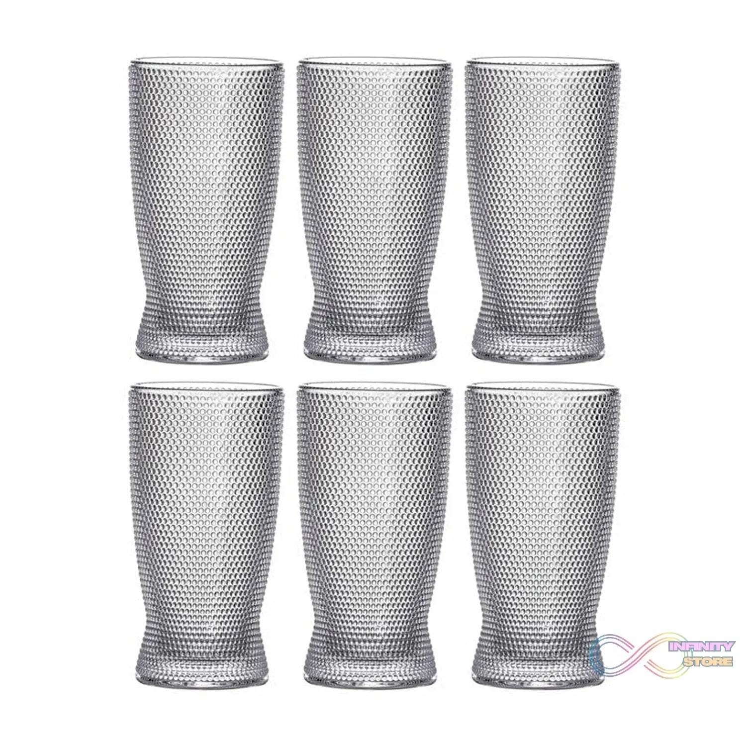 Juice water Glass Tumbler (Set of 6pcs) - infinityexculsivestore.com