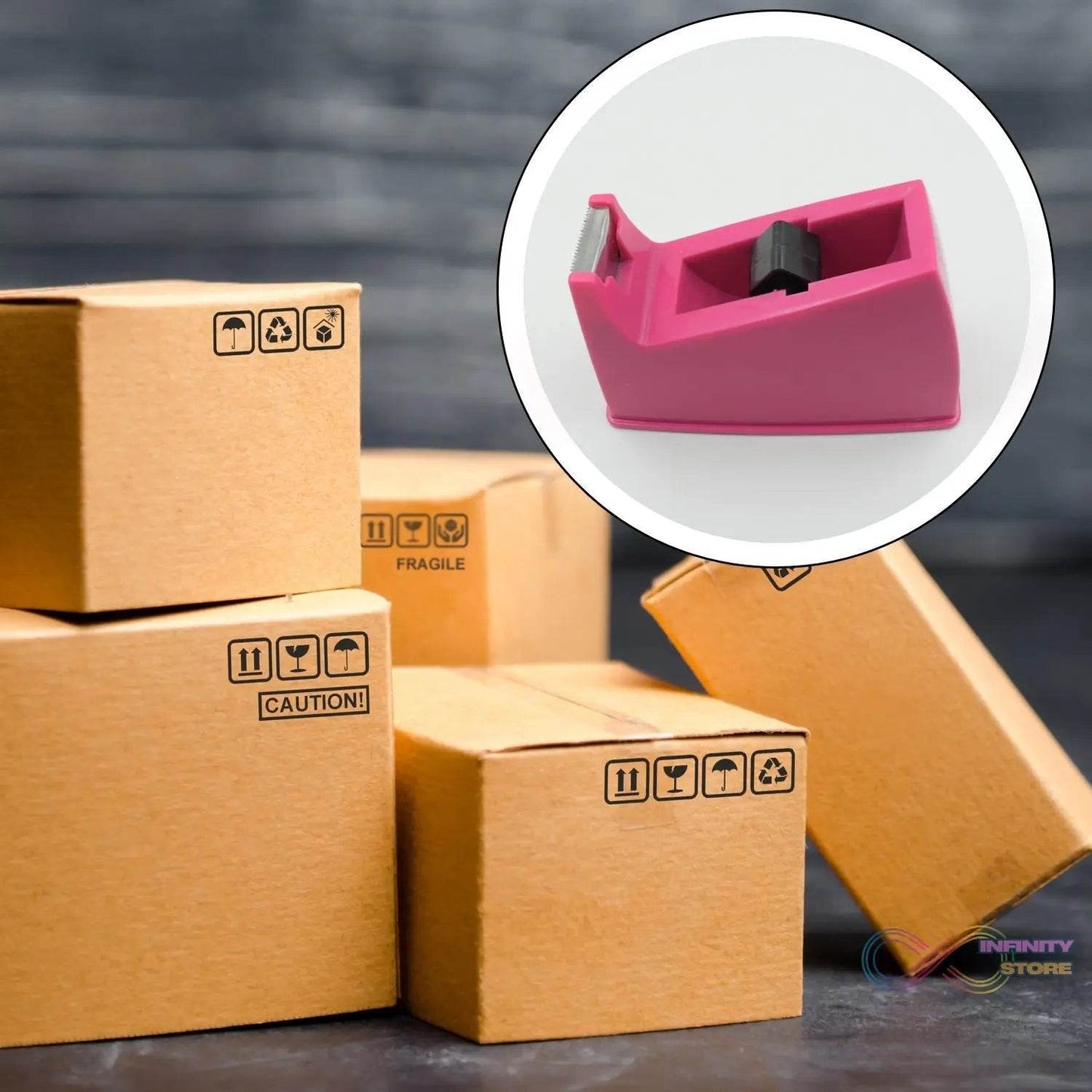 Jumbo Tape Dispenser for using and holding tapes in anywhere purpose etc. - infinityexculsivestore.com