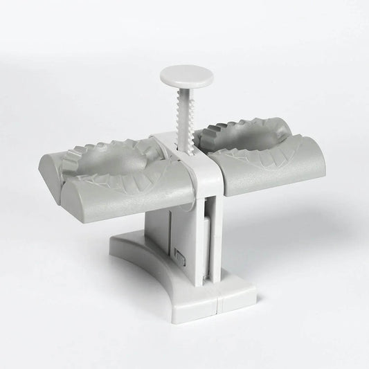 DUMPLING MAKER MOLD,DOUBLE HEAD DUMPLING MOLD WRAP TWO AT A ONE TIME,HOUSEHOLD DUMPLING MAKER MOULD,EASY-TOOL FOR MAKING DUMPLINGS,DUMPLING PRESS MOLD KITCHEN ACCESSORIES (Brown Box) - infinityexculsivestore.com