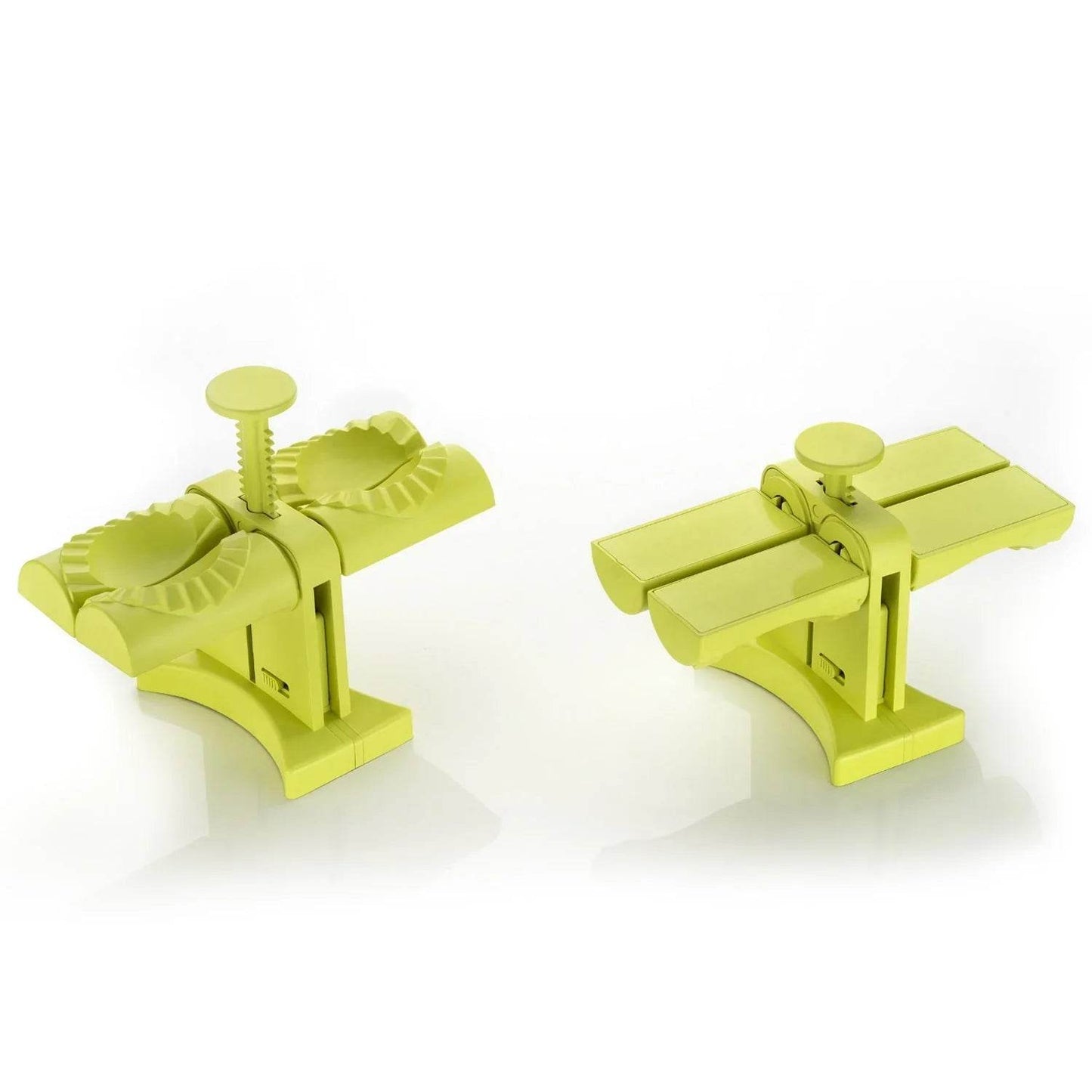 DUMPLING MAKER MOLD,DOUBLE HEAD DUMPLING MOLD WRAP TWO AT A ONE TIME,HOUSEHOLD DUMPLING MAKER MOULD,EASY-TOOL FOR MAKING DUMPLINGS,DUMPLING PRESS MOLD KITCHEN ACCESSORIES (Brown Box) - infinityexculsivestore.com