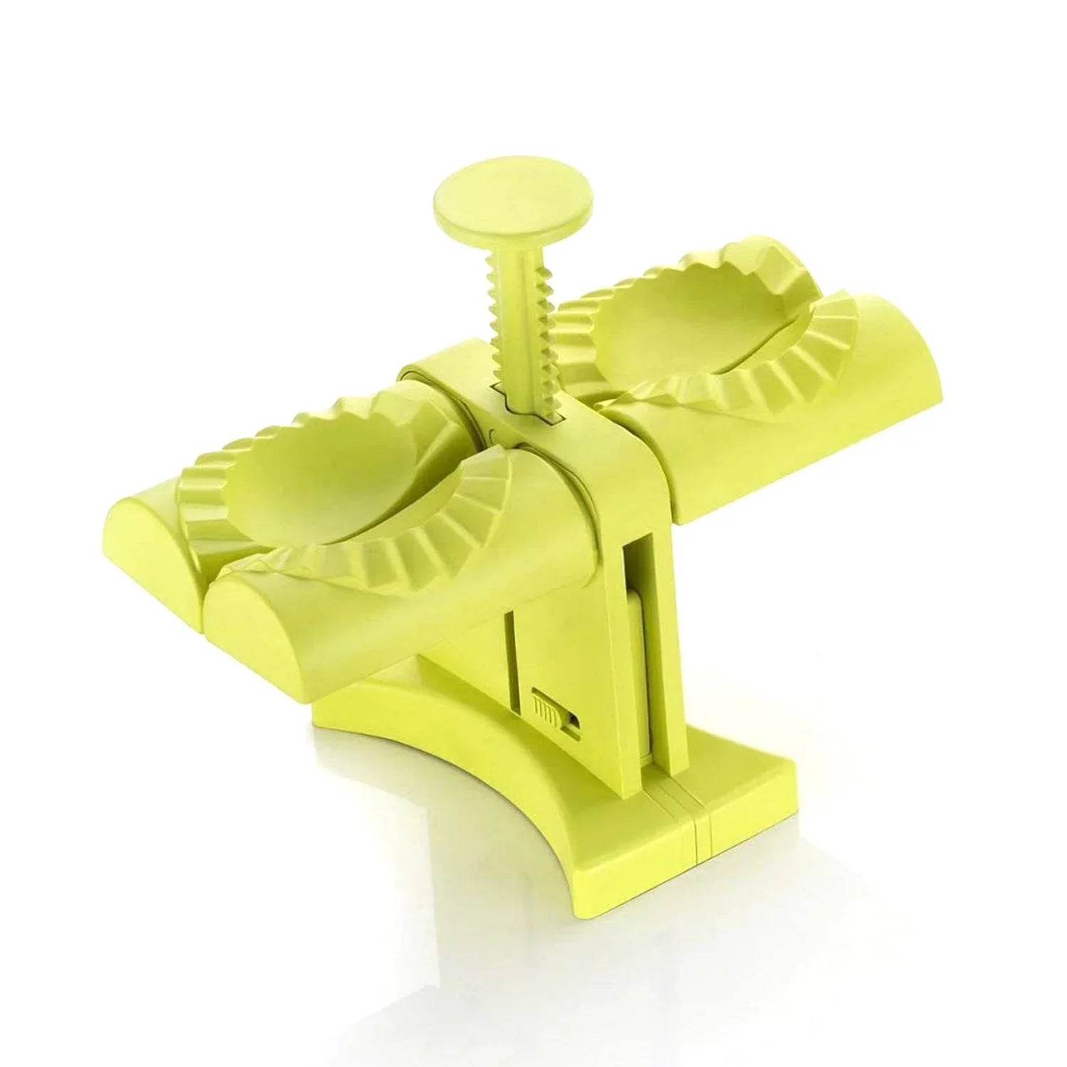 DUMPLING MAKER MOLD,DOUBLE HEAD DUMPLING MOLD WRAP TWO AT A ONE TIME,HOUSEHOLD DUMPLING MAKER MOULD,EASY-TOOL FOR MAKING DUMPLINGS,DUMPLING PRESS MOLD KITCHEN ACCESSORIES (Brown Box) - infinityexculsivestore.com