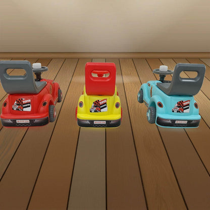 KIDS BABY CITY RIDE ON PUSH CAR RIDE WITH BACKREST MUSICAL HORN FOR CHILDREN KIDS TOY RIDE-ON, KIDS TOYS TODDLER BABY TOY BABY CAR , TRUCK, ETC SUITABLE FOR KIDS BOYS / GIRLS - infinityexculsivestore.com