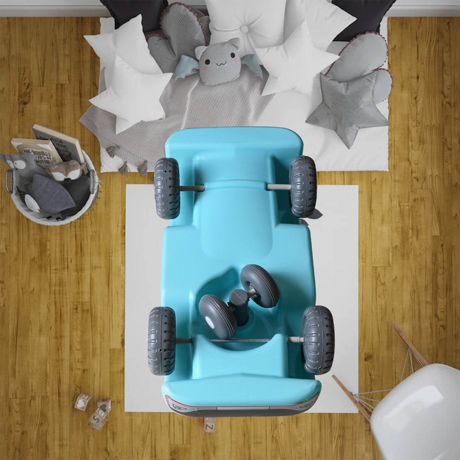 KIDS BABY CITY RIDE ON PUSH CAR RIDE WITH BACKREST MUSICAL HORN FOR CHILDREN KIDS TOY RIDE-ON, KIDS TOYS TODDLER BABY TOY BABY CAR , TRUCK, ETC SUITABLE FOR KIDS BOYS / GIRLS - infinityexculsivestore.com