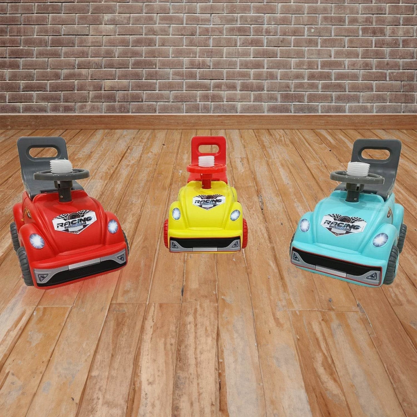 KIDS BABY CITY RIDE ON PUSH CAR RIDE WITH BACKREST MUSICAL HORN FOR CHILDREN KIDS TOY RIDE-ON, KIDS TOYS TODDLER BABY TOY BABY CAR , TRUCK, ETC SUITABLE FOR KIDS BOYS / GIRLS - infinityexculsivestore.com