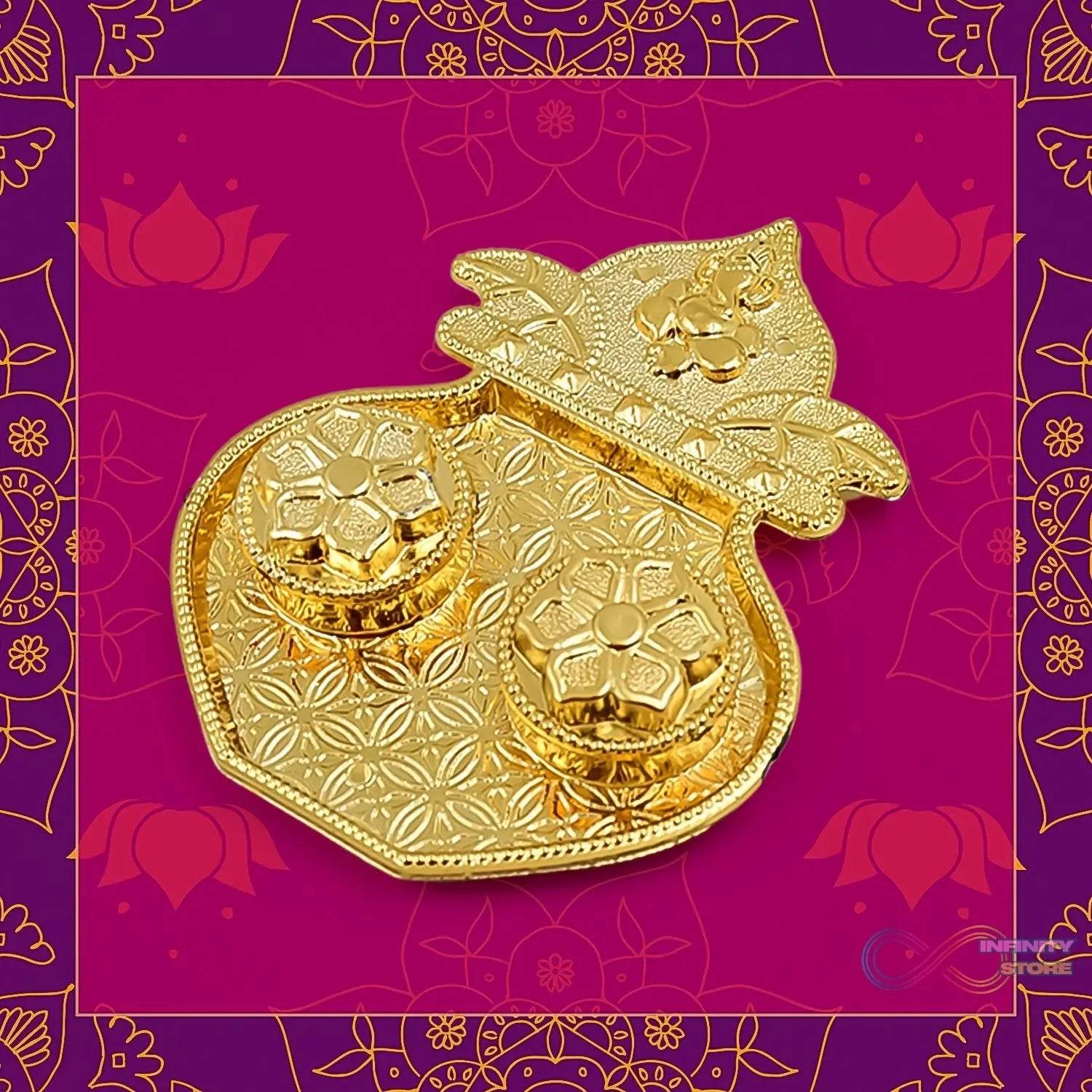 Kalash Shape Rakasha Bandhan Special Puja Thali (1 Pc) - infinityexculsivestore.com