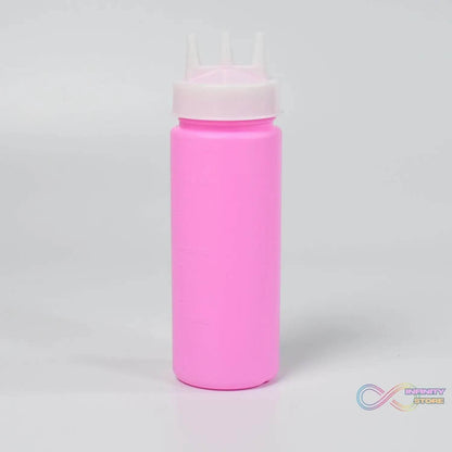 Ketchup Bottles With 3 Nozzle For Sauce, Mayonnaise, Chocolate Syrup Using Bottle Reusable Plastic Bottle ( 360ml ) - infinityexculsivestore.com