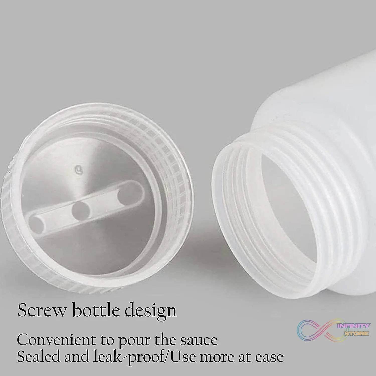 Ketchup Bottles With 3 Nozzle For Sauce, Mayonnaise, Chocolate Syrup Using Bottle Reusable Plastic Bottle ( 360ml ) - infinityexculsivestore.com