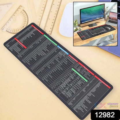 Mat of Shortcut Keyboard Mouse Pad Mat Mouse Pads for Desk Quick Key Super Large Anti - slip Keyboard Pad Desk Accessories Desktop Mouse Pad Office Oversized Big Mouse Pad Rubber (80—30 Cm) - infinityexculsivestore.com