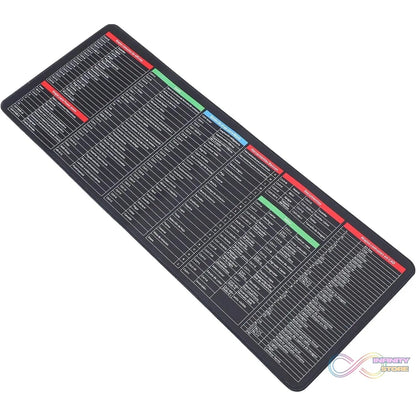Mat of Shortcut Keyboard Mouse Pad Mat Mouse Pads for Desk Quick Key Super Large Anti - slip Keyboard Pad Desk Accessories Desktop Mouse Pad Office Oversized Big Mouse Pad Rubber (80—30 Cm) - infinityexculsivestore.com