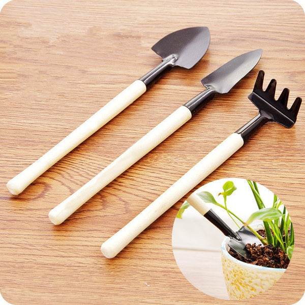 Kid's Garden Tools Set of 3 Pieces (Trowel, Shovel, Rake) - infinityexculsivestore.com