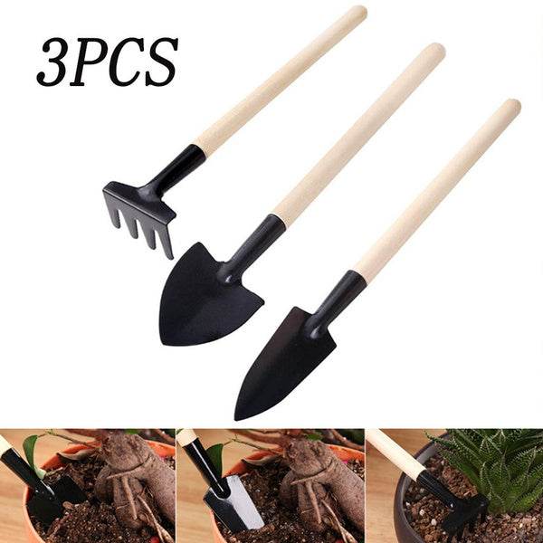 Kid's Garden Tools Set of 3 Pieces (Trowel, Shovel, Rake) - infinityexculsivestore.com
