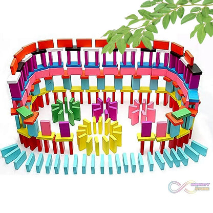 Kids 120 Domino Blocks Dominoes (120 Pcs Set) - infinityexculsivestore.com
