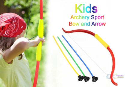 Kids Archery Sport Bow and Arrow Toy Set with Quiver to Hold Arrows - infinityexculsivestore.com