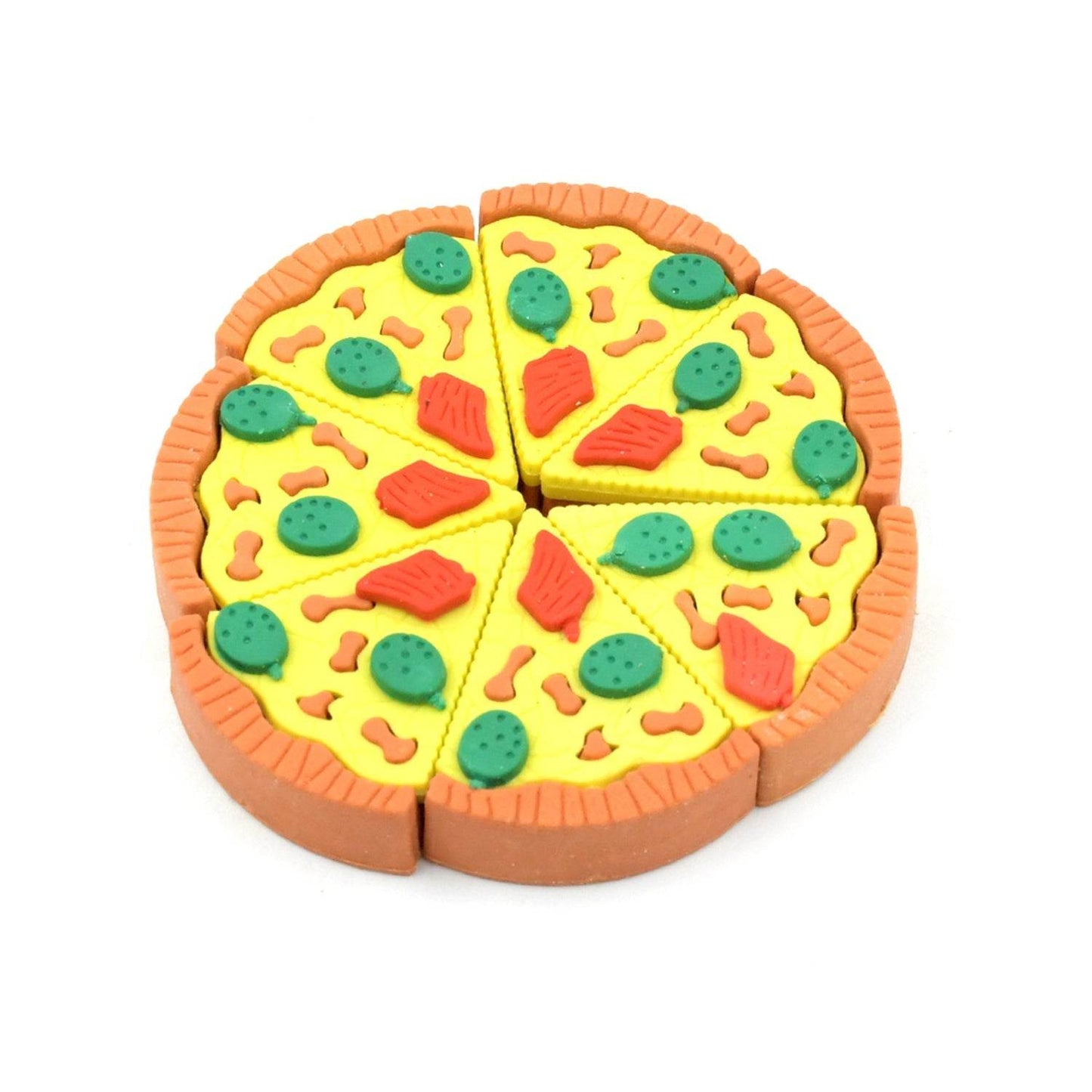 3D Pizza Slices Kids Favourite Food Eraser, Pizza 7 slice eraser for kids Adults fast food lover Stationary Kit Fancy & Stylish Colorful Erasers, for Return Gift, Birthday Party, School Prize - infinityexculsivestore.com