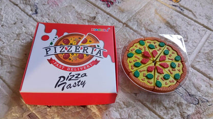 3D Pizza Slices Kids Favourite Food Eraser, Pizza 7 slice eraser for kids Adults fast food lover Stationary Kit Fancy & Stylish Colorful Erasers, for Return Gift, Birthday Party, School Prize - infinityexculsivestore.com
