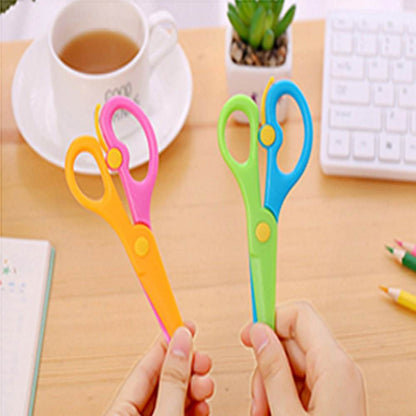Kids Handmade Plastic Safety Scissors Safety Scissors - infinityexculsivestore.com