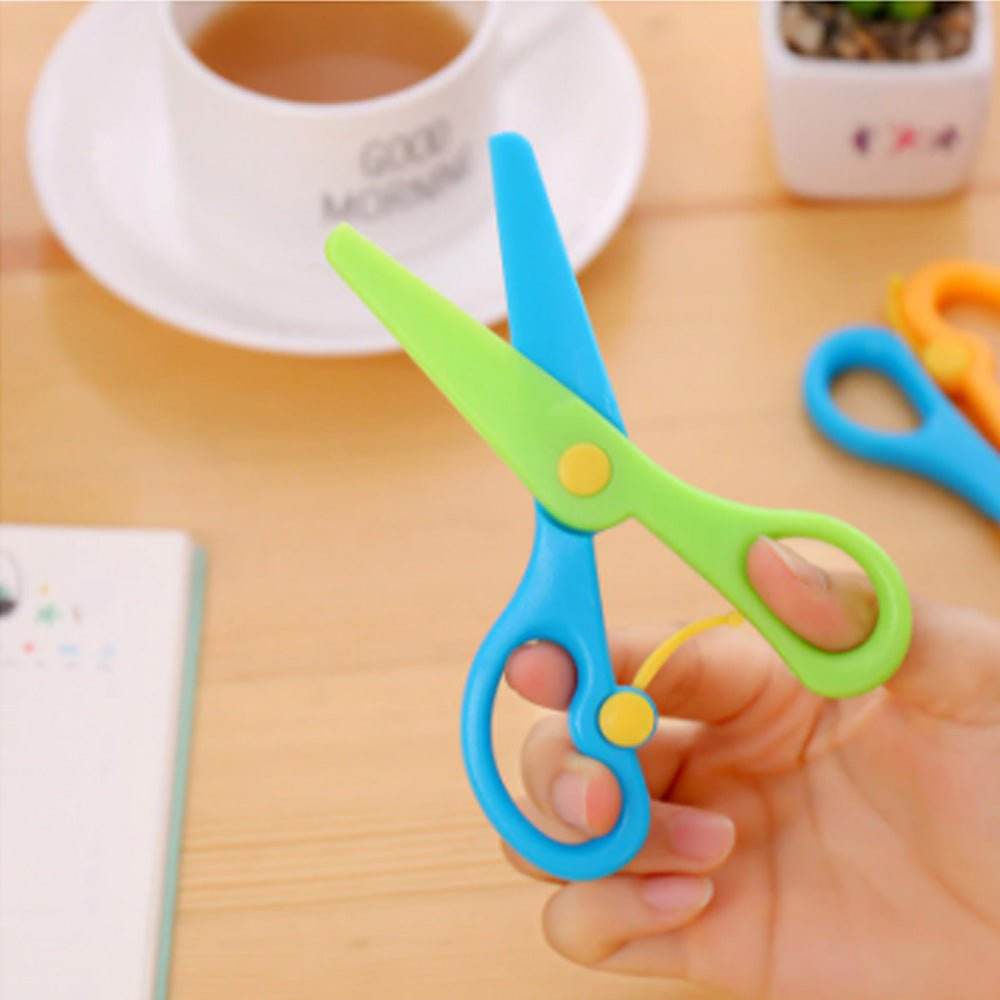 Kids Handmade Plastic Safety Scissors Safety Scissors - infinityexculsivestore.com