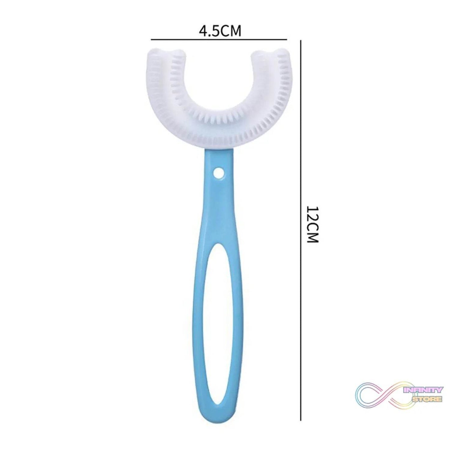 Kids U Shaped Large Tooth Brush used in all kinds of household bathroom places for washing teeth of kids, toddlers and children’s easily and comfortably. - infinityexculsivestore.com
