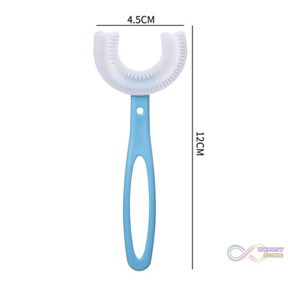 Kids U Shaped Large Tooth Brush used in all kinds of household bathroom places for washing teeth of kids, toddlers and children’s easily and comfortably. - infinityexculsivestore.com