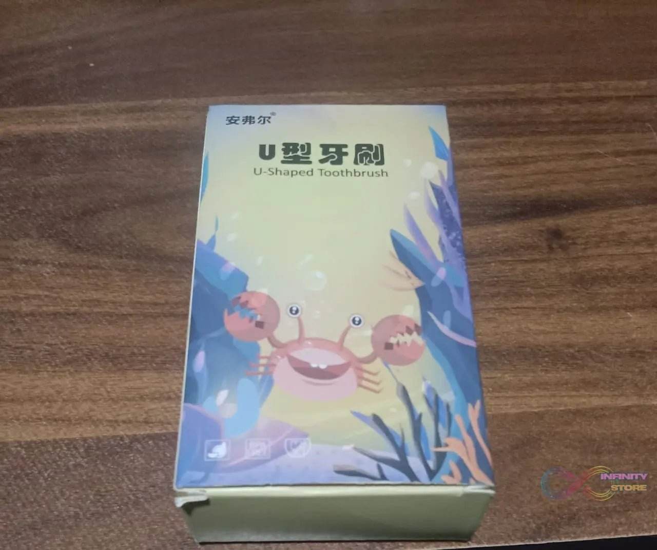 Kids U Shaped Toothbrush Children Baby Silicone Kids Toothbrush U Shaped Silicone Brush Head for 360 Degree Cleaning Suitable For 2-6 Years (1 Pc) - infinityexculsivestore.com