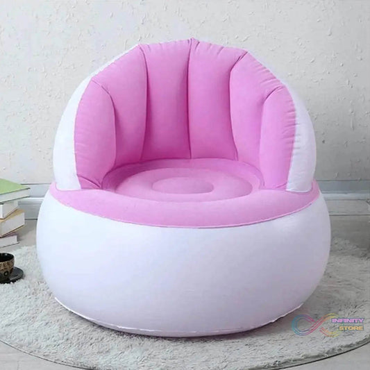 Kids inflatable sofa chair with backrest & Foot Air Pump with Hose (1 Set / 85x74 Cm Approx) - infinityexculsivestore.com