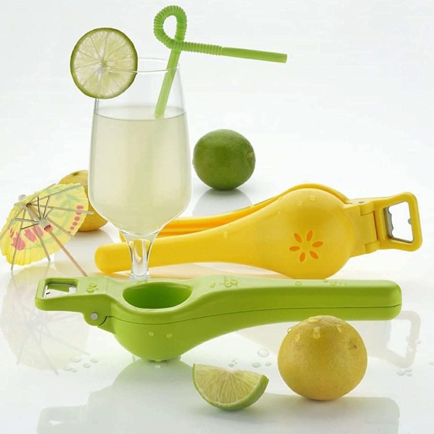 Kitchen 2 in 1 Unbreakable Lemon Squeezer and Bottle Opener (1 Pc) - infinityexculsivestore.com