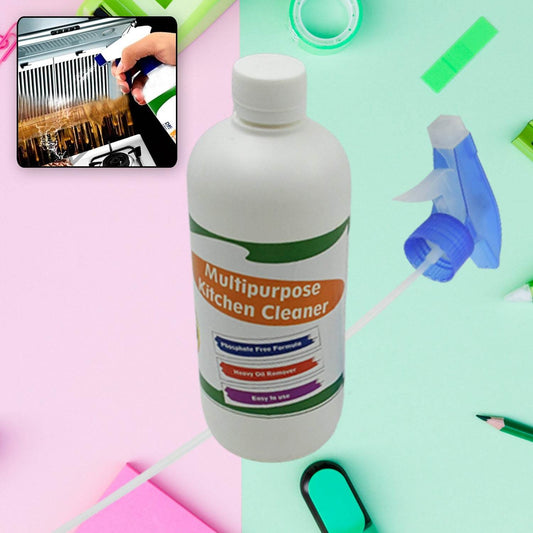Kitchen Cleaner Spray Oil & Grease Stain Remover Stove & Chimney Cleaner Spray Non-Flammable Nontoxic Magic Degreaser Spray for Kitchen Gas Stove Cleaning Spray (Approx 500ML) - infinityexculsivestore.com