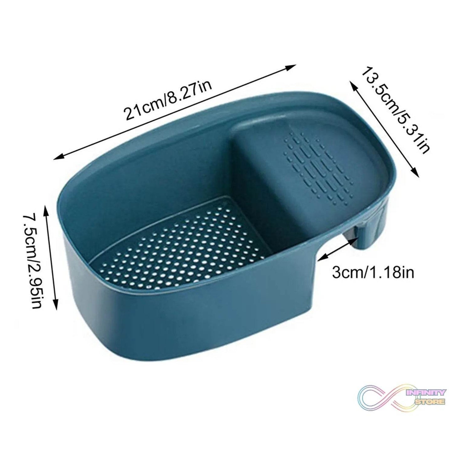 Kitchen Dish Drainer and Drying Rack Sink Basket for Washing Bowls Utensils Vegetables Fruits Storage Organiser - infinityexculsivestore.com