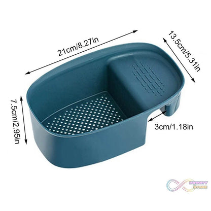 Kitchen Dish Drainer and Drying Rack Sink Basket for Washing Bowls Utensils Vegetables Fruits Storage Organiser - infinityexculsivestore.com