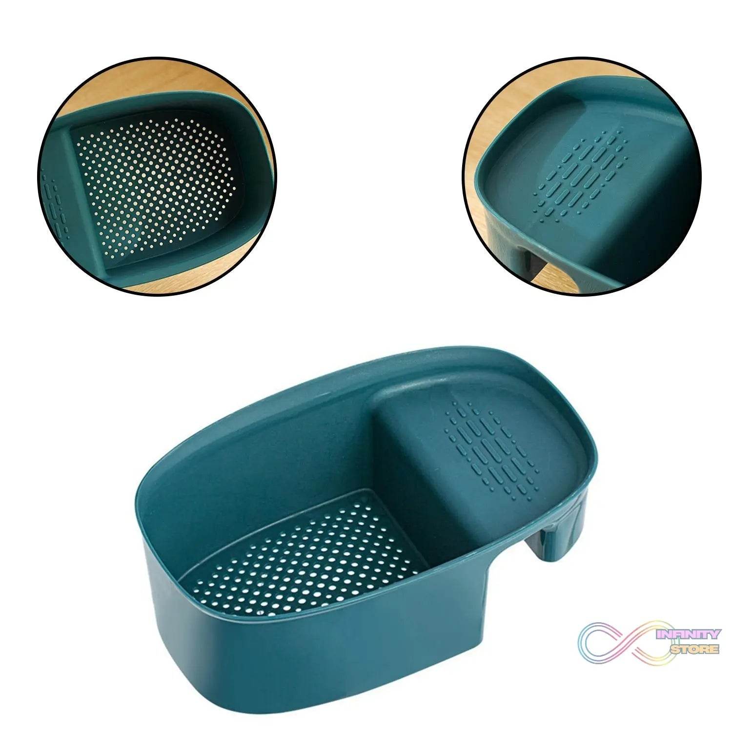 Kitchen Dish Drainer and Drying Rack Sink Basket for Washing Bowls Utensils Vegetables Fruits Storage Organiser - infinityexculsivestore.com