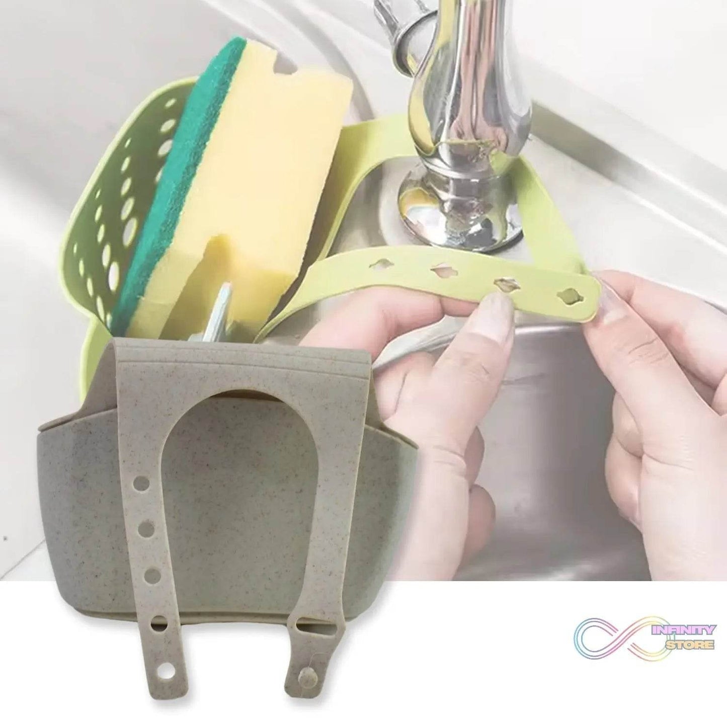 Kitchen Hanging Drain Bag Basket Bath Storage Gadget Tools Sink Holder (1 Pc) - infinityexculsivestore.com