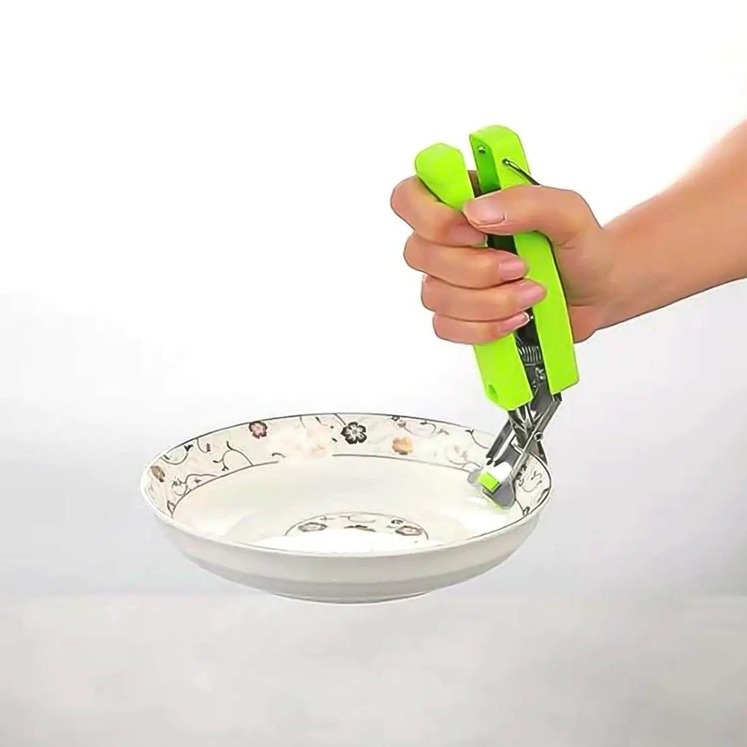 Kitchen Hot Plate Gripper, Stainless Steel Bowl Clip (2 Pcs Set) - infinityexculsivestore.com
