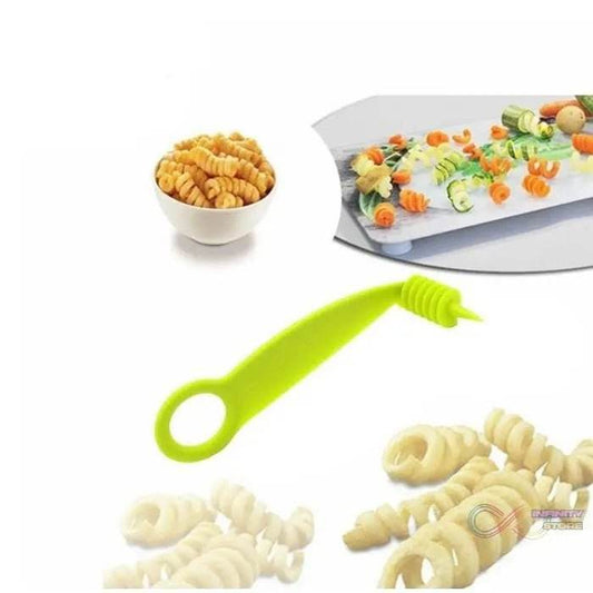 Kitchen Plastic Vegetables Spiral Cutter / Spiral Knife / Spiral Screw Slicer - infinityexculsivestore.com