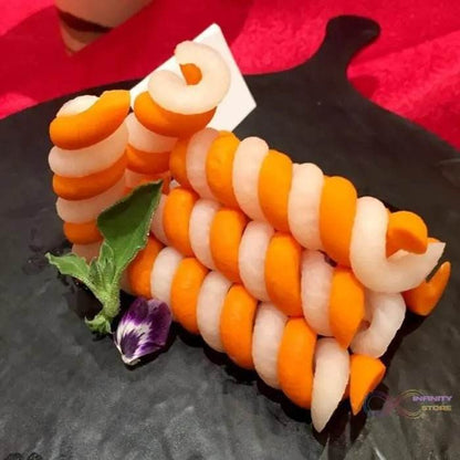 Kitchen Plastic Vegetables Spiral Cutter / Spiral Knife / Spiral Screw Slicer - infinityexculsivestore.com