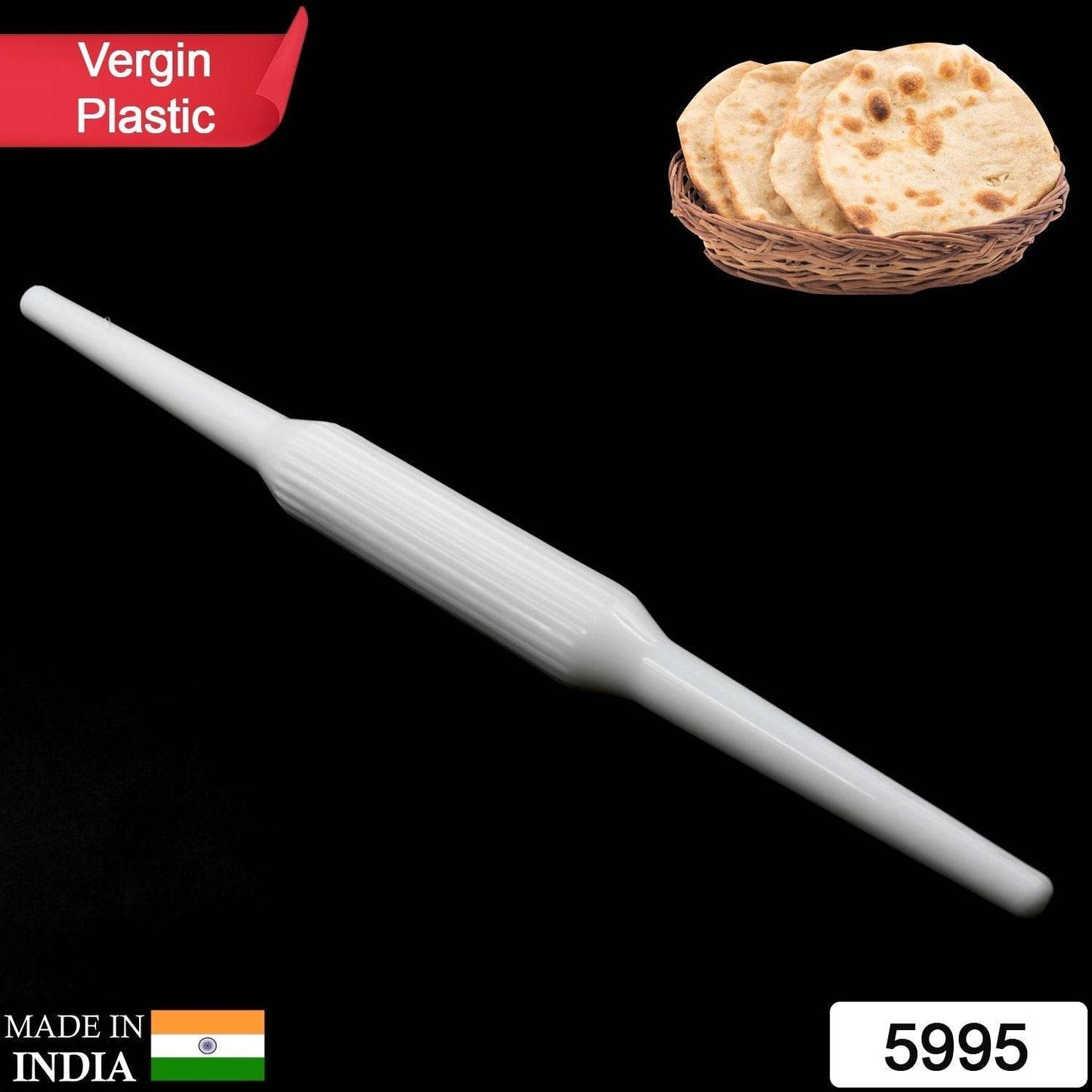 Kitchen Plastic Vergin Roti Maker Belan / Rolling Pin for Roti / Chapati High Quality Kitchen Tool (1Pc) - infinityexculsivestore.com