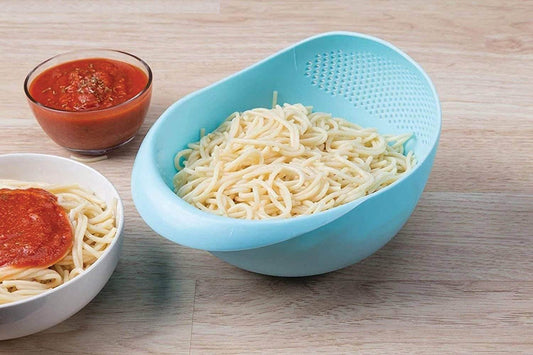 Kitchen Plastic big Rice Bowl Strainer Perfect Size for Storing and Straining - infinityexculsivestore.com