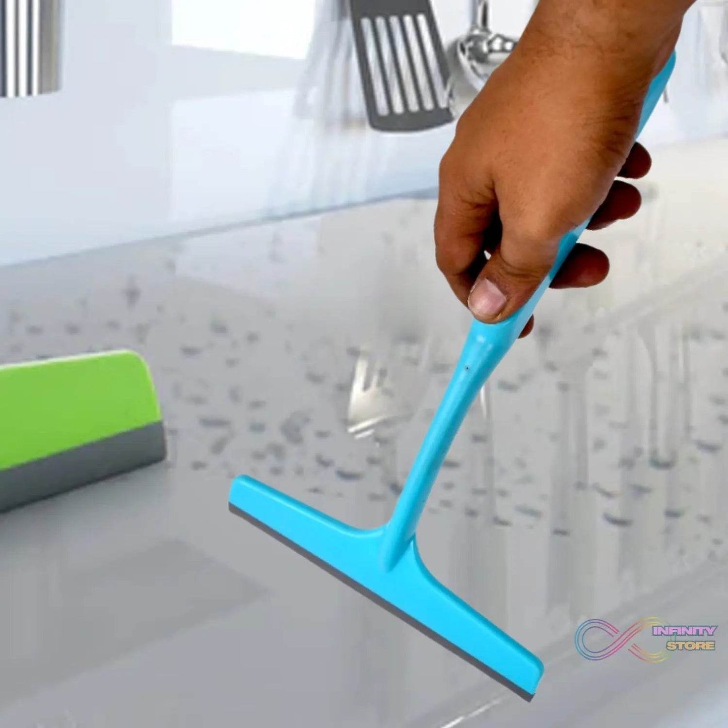 Kitchen Platform and Glass Wiper No - Dust Broom, Long Handle, Easy Floor Cleaning. - infinityexculsivestore.com