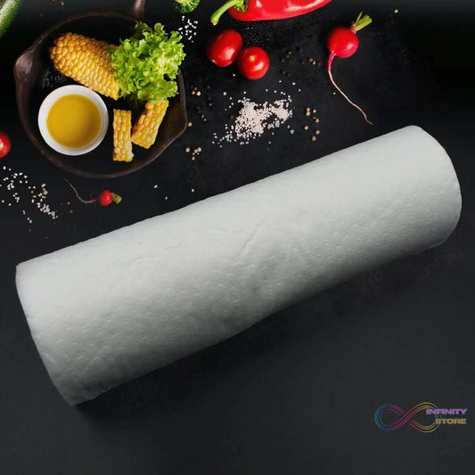 Kitchen Printed Tissue Roll Non-stick Oil Absorbing Paper Roll Kitchen Special Paper Towel Wipe Paper Cloth Cleaning Cloth 30 sheets - infinityexculsivestore.com