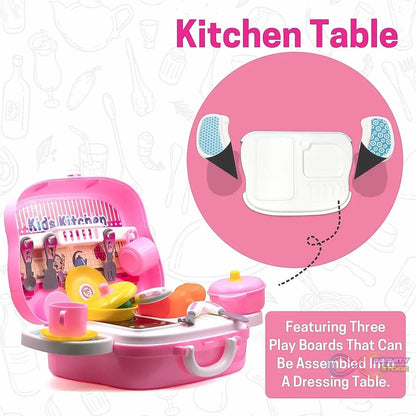 Kitchen Set for Kids Girls Pretend Play Toys Little (23 Pcs Set Approx) - infinityexculsivestore.com