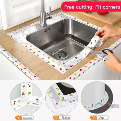 Kitchen Sink Platform Sticker Bathroom Corner Tape (2Meter Size) - infinityexculsivestore.com