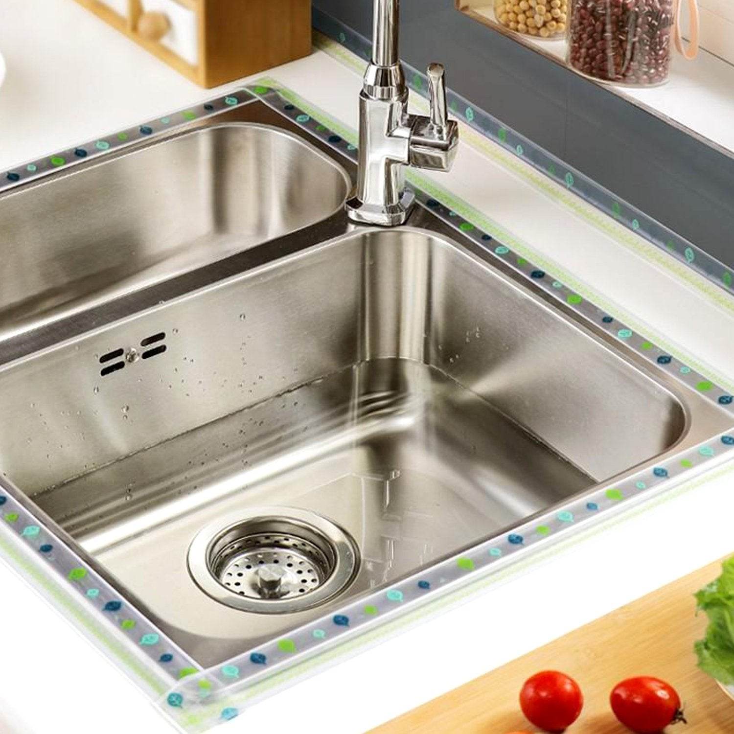 Kitchen Sink Platform Sticker Bathroom Corner Tape (3Meter Size) - infinityexculsivestore.com