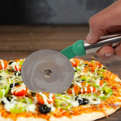 Kitchen Stainless Steel Wheel Pizza Cutter (1 pc) - infinityexculsivestore.com